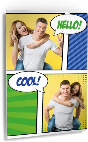 Miniatura 30 de Smile Art Design Decoración de pared personalizada de metal de alta calidad, panel de aluminio rígido brillante HD, coloca tu foto en metal, listo