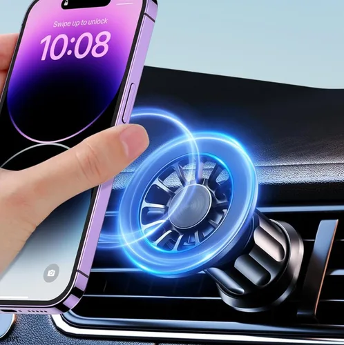 Soporte de teléfono para tu coche Magsafe (20 súper imanes). Soporte magnético para teléfono para automóvil【Rotación de 360°】 Soporte de teléfono