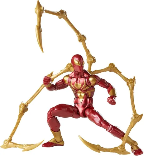 Miniatura 5 de Marvel Legends Series Spider-Man Figura de Acción Iron Spider de 6 pulgadas, Incluye 2 Accesorios
