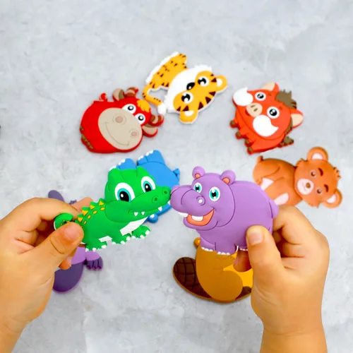 Miniatura 7 de SUPINEEDO Imanes de Nevera para Niños, Imanes de Nevera de Animales para Niños Pequeños de 1 a 3 años, Imán de Respaldo Completo para Bebés, Lindos