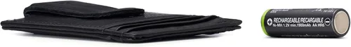 Miniatura 5 de Alpine Swiss RFID Dermot dinero clip frontal bolsillo cartera para hombres cuero viene en una caja de regalo, Negro -, Talla única, Clip de dinero