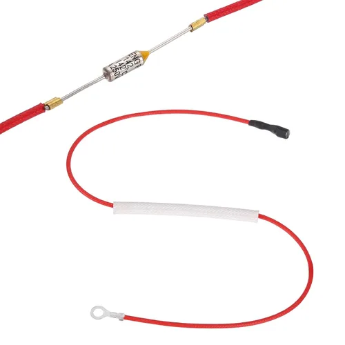 Miniatura 8 de MECCANIXITY Fusible universal de temperatura para olla de arrocera, 158.0 °F 10 A 250 V Fusible térmico de metal con terminal y terminal de anillo