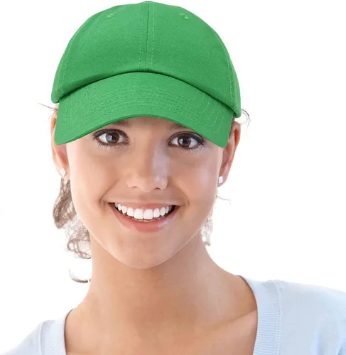 Miniatura 2 de DALIX Gorra de béisbol para papá, lisa, para hombre, mujer, algodón, ajustable, en blanco, sin estructurar, suave