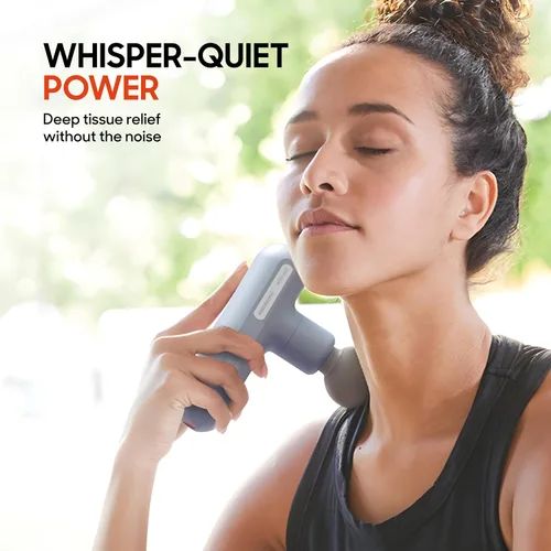 Miniatura 3 de Sharper Image Powerboost Move Aero [nueva versión 2026] Mini pistola de masaje de percusión de tejido profundo, herramienta de masaje para bígaro