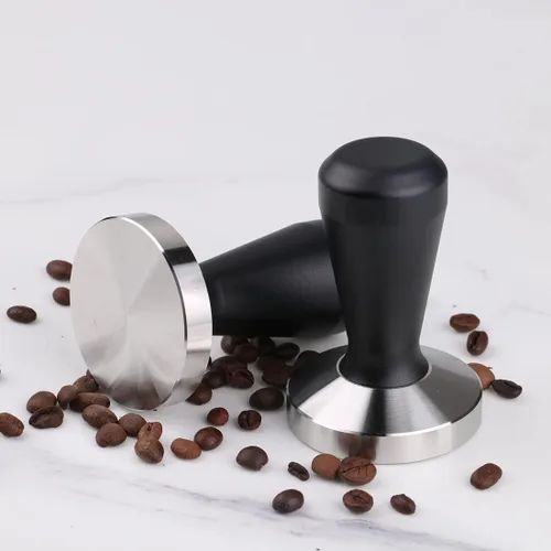 Miniatura 7 de Prensa de grano de café de acero inoxidable con base de café expreso barista de 2.087 in