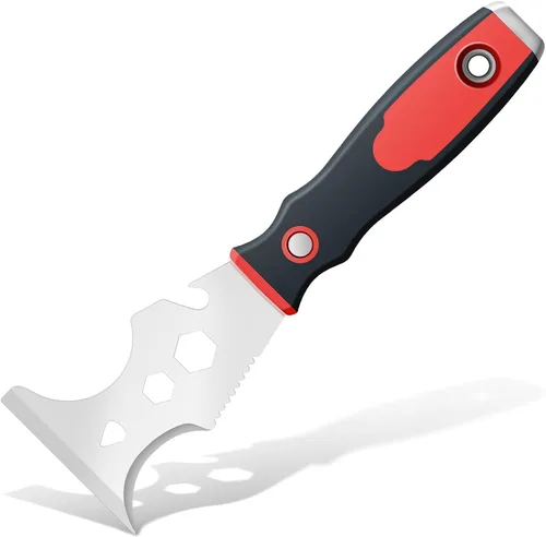 Miniatura 12 de DEKEones Raspadores de masilla, cuchillo de espátula de 1.5 pulgadas, herramienta raspadora de metal para acabado de paneles de yeso, raspado