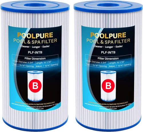Miniatura 10 de POOLPURE Filtro de repuesto tipo B para piscina, compatible con el cartucho de filtro de piscina Intex 29005E Easy Set, 6