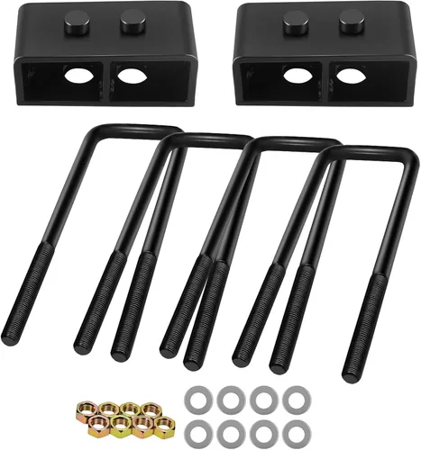 Miniatura 11 de SCITOO Kit de elevación de nivelación trasera de 1 pulgada para Ford 2008-2020 Espaciador de puntal de elevación de 1 pulgada compatible con bloques