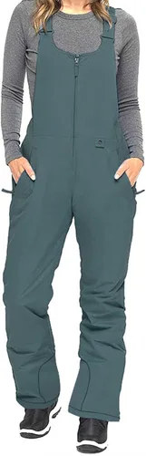 Miniatura 19 de Baberos de nieve para mujer, impermeables, aislados, para esquí, snowboard, invierno, cálidos, overoles, trajes de nieve Ripstop