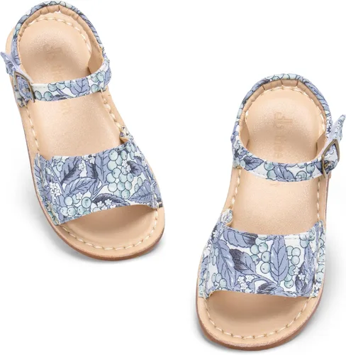 Miniatura 18 de THEE BRON Sandalias de gladiador para niñas pequeñas, zapatos cómodos acolchados para jugar en verano de princesa