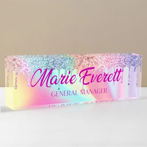 Miniatura 19 de Placa de nombre personalizada para escritorio, placa de nombre de escritorio personalizada, placa de nombre acrílica, accesorios de escritorio