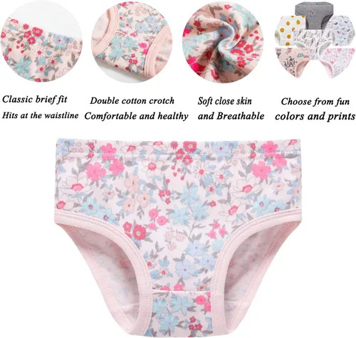 Miniatura 2 de Sladatona Ropa Interior Suave para Niñas Pequeñas y Niños Pequeños, Bragas Transpirables y Cómodas