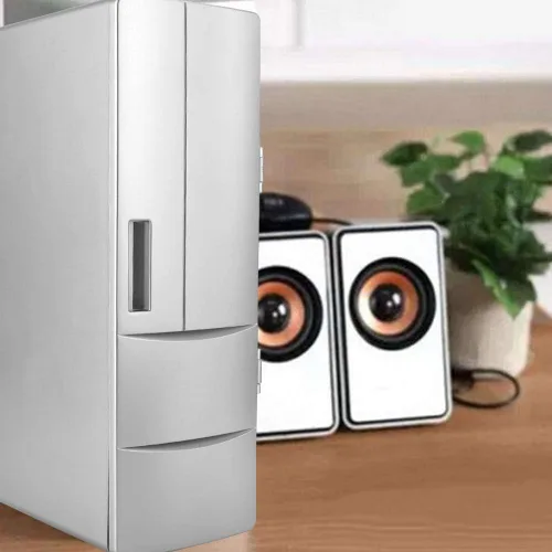 Miniatura 3 de Mini refrigerador USB, portátil, PCUSB, nevera, escritorio, USB, nevera, bebidas, enfriador/calentador, refrigeradores mini para laptop, PC y coche