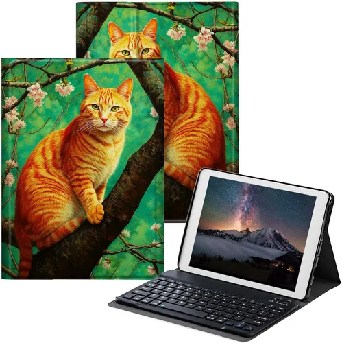 Miniatura 31 de Funda para Samsung Galaxy Tab S6 Lite 2022/2020 con teclado inalámbrico desmontable y soporte ajustable para proteger la tableta para Samsung Galaxy