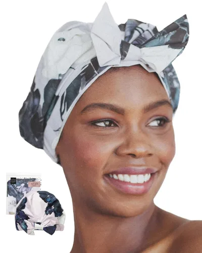 Miniatura 16 de Gorra de ducha Kitsch Luxe, reutilizable e impermeable, resistente al moho, forrada y acondicionada