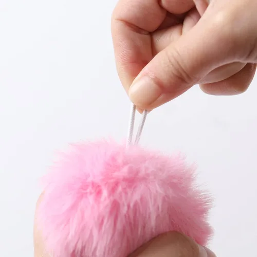 Miniatura 4 de Bolas de pompones para manualidades, accesorio de disfraz de pompones rosas grandes, bolas de pompones para artes y manualidades, decoración