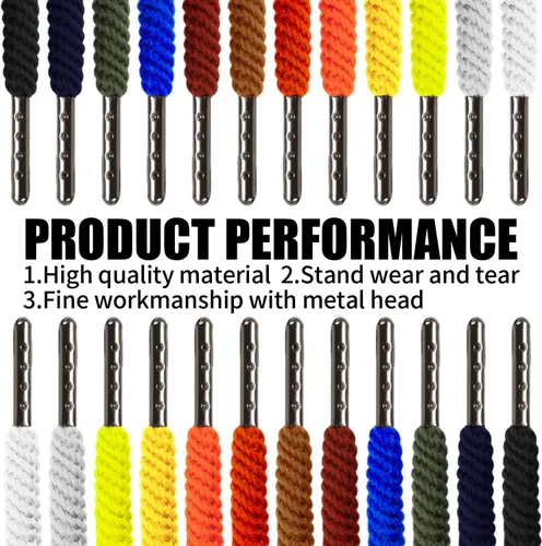 Miniatura 3 de Paquete de 24 cordones de repuesto para pantalones, pantalones deportivos, sudaderas con capucha, chaquetas, pantalones cortos, con 3 piezas