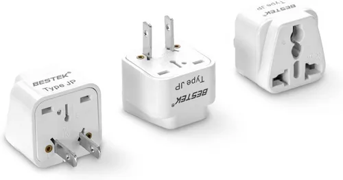 Miniatura 8 de BESTEK Adaptador de enchufe de viaje en todo el mundo, adaptador de enchufe de entrada dual de 100-250 V, adaptador universal de viaje todo en uno