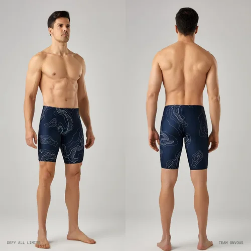 Miniatura 2 de Jammers de natación de la serie Pro para hombre Traje de baño deportivo para hombre Jammer para hombre Jammers de natación para hombre talla 28-38