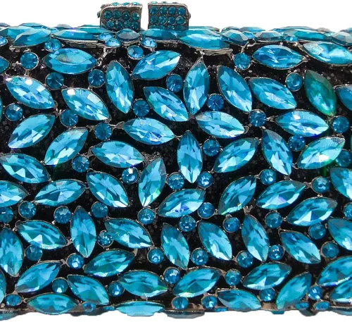 Miniatura 4 de Bolso de mano de cristal brillante para mujer bolso Minaudiere