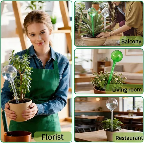 Miniatura 8 de Yahpetes Globo de riego automático Globos de riego de plantas Bombillas de riego de plástico Waterer Flower Water Drip Irrigationdevice Sistema