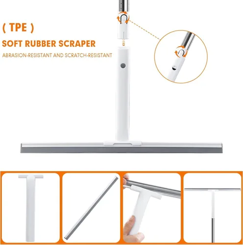 Miniatura 6 de Escurridor de Goma para Pisos de Superficie Lisa de Concreto, Piso de Azulejos, Escurridor de Piso Resistente para Garaje y Ducha para Remover Agua