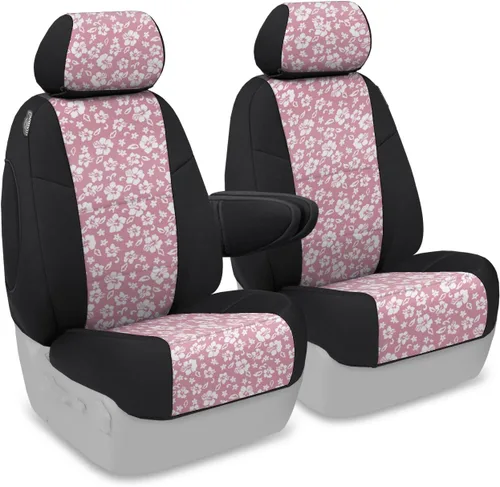 Miniatura 45 de Coverking Custom Fit Center 50/50 - Funda de asiento de cubo para modelos seleccionados Chevrolet Suburban 1500/2500, neopreno (negro)