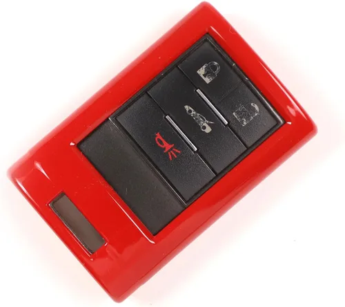 Miniatura 8 de Funda para llavero de automóvil, carcasa inteligente con control remoto inteligente con llaveros de cuero compatible con Chevrolet Corvette C6 C7