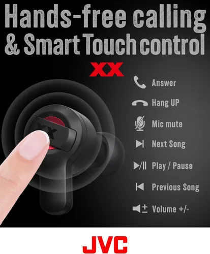 Miniatura 6 de JVC New XX - Auriculares inalámbricos verdaderos, batería de larga duración (hasta 24 horas), graves profundos extremos con afinación especial, a