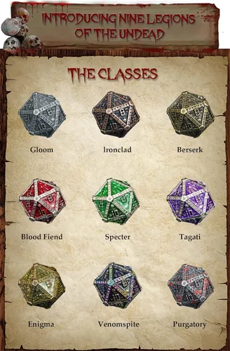 Miniatura 5 de DND - Juego de dados de metal D&D poliédricos con caja de regalo, caja de metal, juego de dados DND, dados poliédricos para Calabozos y Dragones