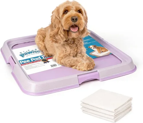 Miniatura 11 de Pawise Soporte para Almohadillas de Orina para Perros para Cachorros, Bandeja Soporte para Almohadillas de Cachorros, Almohadilla de Entrenamiento