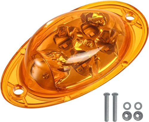 Miniatura 8 de Partsam Para Freightliner Cascadia - Luces LED de señal de giro LED ámbar 5-2835-SMD, reemplazo sellado para Freightliner LED lateral de cabina