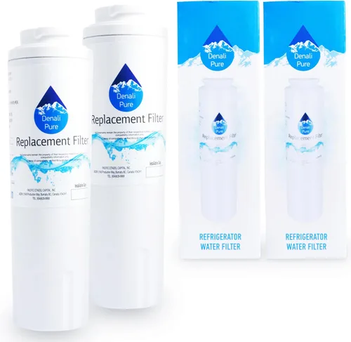 KitchenAid KBFS25EWMS2 - Paquete de 2 filtros de agua de repuesto para refrigerador, compatible con cartucho de filtro de agua KitchenAid 4396395