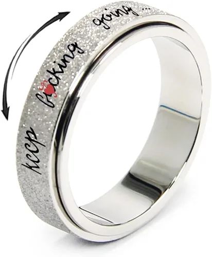 Anillo Inicial Giratoria de Ansiedad para Mujeres Anillo de Ansiedad para Mujeres y Hombres Anillo de Pulgar para Hombres Anillo Giratoria de Plata