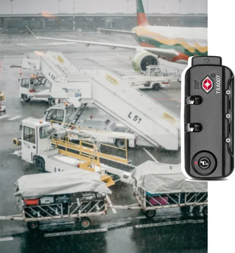 Miniatura 3 de TSA007 Candado de viaje para equipaje y 3 dígitos autoconfigurable una variedad de combinaciones diferentes para bolsa de equipaje de viaje, bloqueo