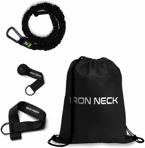 Miniatura 2 de Iron Neck Resistance Band, Durable Exercise Band with Steel Carabiners for Neck Training, Strength Workouts, Stretching, and Rehab