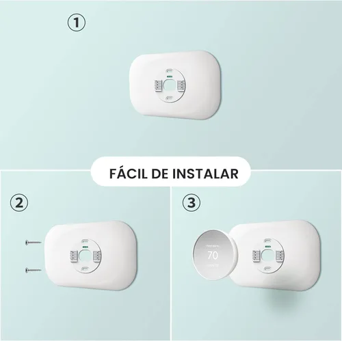 Miniatura 6 de Petrichor Placa de pared para termostato Nest, compatible con termostato Google Nest 2020, kit de molduras de termostato Nest, accesorio de cubierta