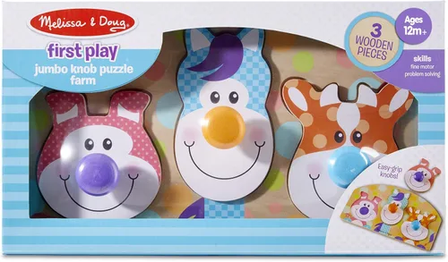 Miniatura 8 de Melissa & Doug First Play - Rompecabezas de madera de animales de granja (3 piezas)