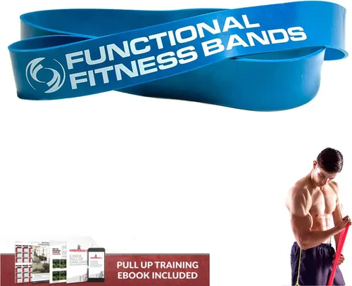 Functional Fitness Banda de resistencia, elige entre 7 bandas de tensión, 5–200 libras de resistencia para movilidad, estiramientos, pilates,