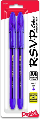 Miniatura 7 de Pentel® R.S.V.P.® - Bolígrafos de punta media, 0.039 in, barril transparente, colores de tinta surtidos, paquete de 8 Varios