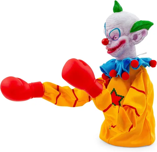 Miniatura 4 de Toynk Horror Reachers Killer Klowns from Outer Space Shorty - Juguete de marioneta de boxeo de 13 pulgadas, colección retro de los años 80