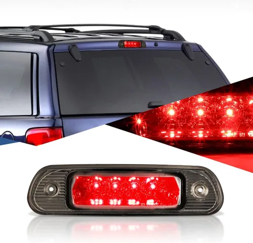 Auto Dynasty Tercera luz de freno LED compatible con Jeep Grand Cherokee WJ 1999-2004, lámpara de carga de cabina central trasera de montaje alto