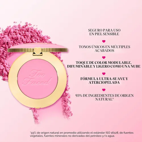 Miniatura 3 de Too Faced Cloud Crush Blurring Blush Rubor en polvo de alta pigmentación, aterciopelado y mezclable para mejillas, 0.17 onzas 03 Cabeza