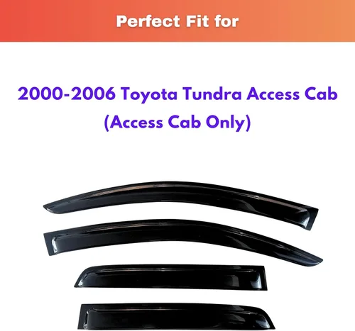Miniatura 155 de KPY Visor de ventana compatible con Kia Soul 2009-2013, Protector contra lluvia de 4 unidades, deflectores de ventilación de ventana lateral