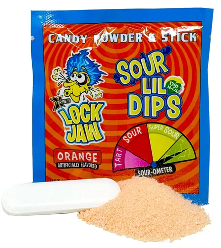 Miniatura 2 de crait Lockjaw Sour Lil Dip Candy - Palitos de inmersión a granel con polvo, paquete variado de 36