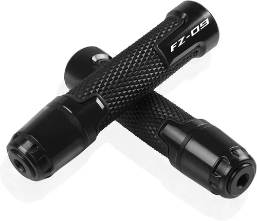 Tapón para manillar de motocicleta, pomos antideslizantes para mango de scooter extremos de manillar de mano de 7/8 pulgadas, 0.866 in con logotipo