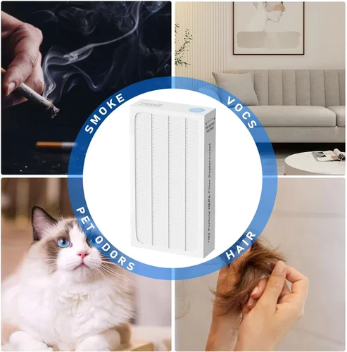 Miniatura 5 de Filtro HEPA tratado Tio2 de repuesto compatible con purificador de aire Electrolux Aerus Lux Guardian, filtro HEPA de alta eficiencia, paquete de 2