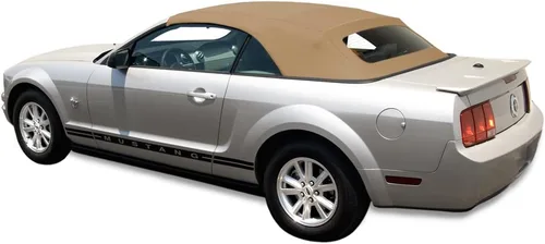 Sierra Auto Tops - Tapa blanda convertible de repuesto para modelos Ford Mustang GT, Shelby, GT500 2005-2014. Vinilo de tela de vela de alta Beige