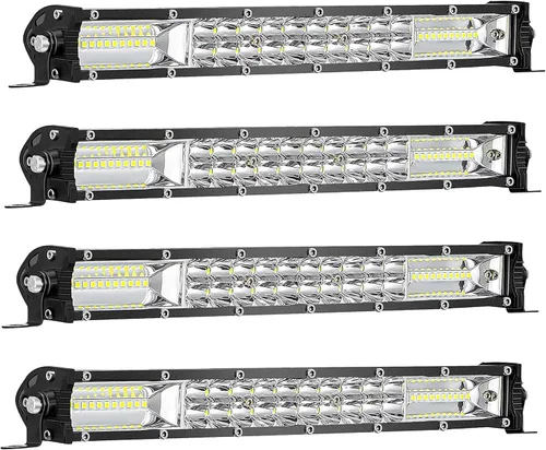Miniatura 7 de Barras de luz LED delgadas de 12 pulgadas con arnés de cableado de 12 V (1) relé adicional de 24 V, 12 V 24 V camión, ATV, UTV, RV, Ezgo, carrito