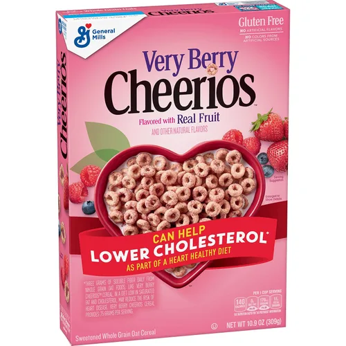 Miniatura 12 de Cereal de desayuno Very Berry Cheerios sin gluten, caja de 14.5 onzas (paquete de 2)